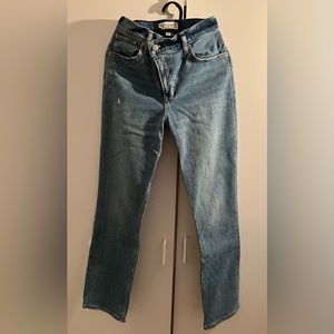 Abercrombie Curve Love 90’s Ultra High Rise Straight Jeans